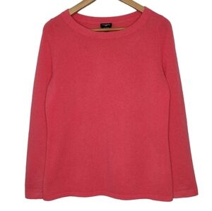Talbots Petite Pure Cashmere Women's Pullover Knit Long Sleeve Scoopneck Sweater